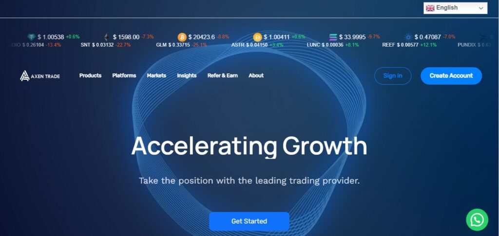 AXEN Trade website