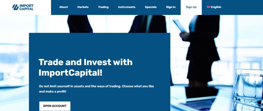 ImportCapital website